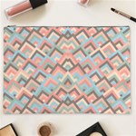 Trendy Chic Modern Chevron Pattern Cosmetic Bag (XXL)  Front