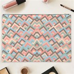 Trendy Chic Modern Chevron Pattern Cosmetic Bag (XXL)  Back