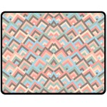 Trendy Chic Modern Chevron Pattern Double Sided Fleece Blanket (Medium)  58.8 x47.4  Blanket Front