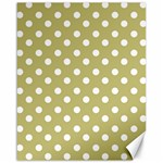 Lime Green Polka Dots Canvas 16  x 20   15.75 x19.29  Canvas - 1