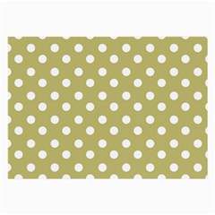 Lime Green Polka Dots Large Glasses Cloth by GardenOfOphir