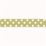 Lime Green Polka Dots Small Bar Mats 24 x4  Bar Mat