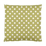 Lime Green Polka Dots Standard Cushion Case (One Side)  Front