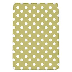 Lime Green Polka Dots Flap Covers (l)  by GardenOfOphir