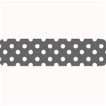 Gray Polka Dots Large Bar Mats 32 x8.5  Bar Mat