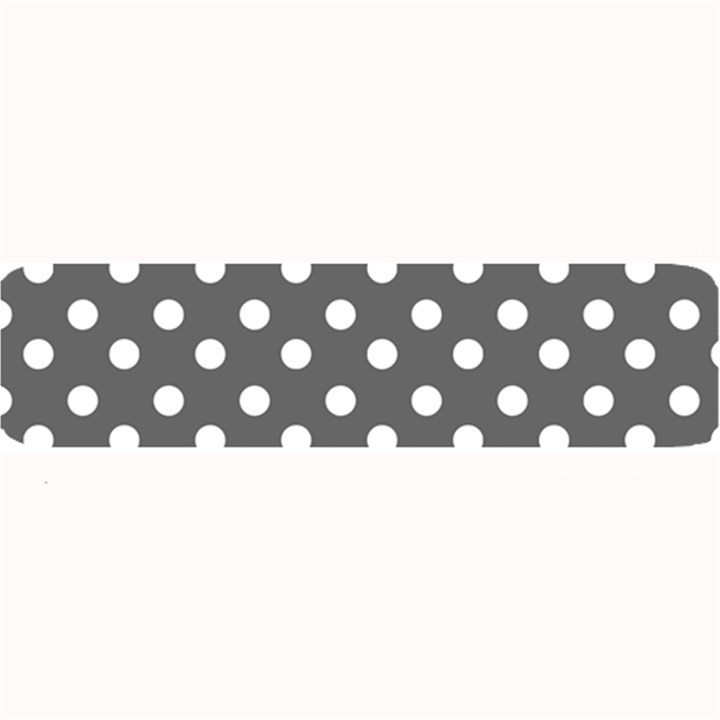 Gray Polka Dots Large Bar Mats