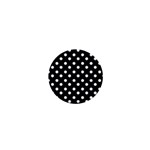 Black And White Polka Dots 1  Mini Buttons Front