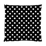 Black And White Polka Dots Standard Cushion Cases (Two Sides)  Back