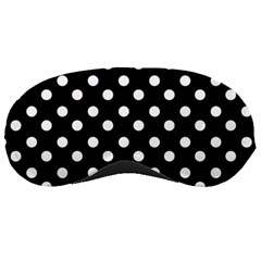 Black And White Polka Dots Sleeping Masks by GardenOfOphir