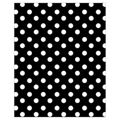 Black And White Polka Dots Drawstring Bag (small) by GardenOfOphir