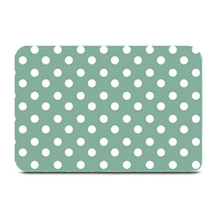 Mint Green Polka Dots Plate Mats by GardenOfOphir