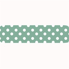 Mint Green Polka Dots Large Bar Mats by GardenOfOphir