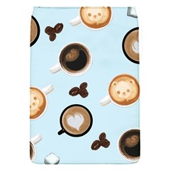 Cute Coffee Pattern On Light Blue Background Flap Covers (s)  by LovelyDesigns4U