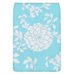 Aqua Blue Floral Pattern Flap Covers (l)  by LovelyDesigns4U