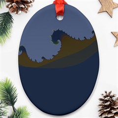 Ocean Waves Ornament (Oval) 