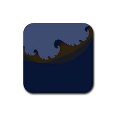 Ocean Waves Rubber Coaster (Square) 