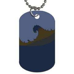 Ocean Waves Dog Tag (Two Sides)