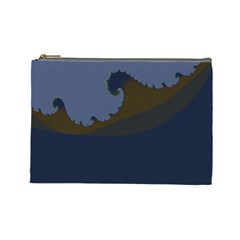 Ocean Waves Cosmetic Bag (large)  by digitaldivadesigns