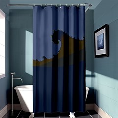 Ocean Waves Shower Curtain 36  x 72  (Stall) 