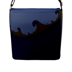 Ocean Waves Flap Messenger Bag (l)  by digitaldivadesigns