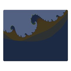 Ocean Waves Double Sided Flano Blanket (Large) 