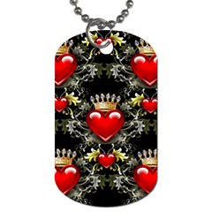 King Of Hearts Dog Tag (two Sides) by LovelyDesigns4U