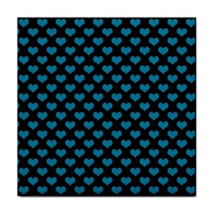 Blue Hearts Valentine s Day Pattern Tile Coasters by LovelyDesigns4U