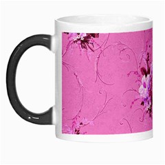 Pink Floral Pattern Morph Mugs by LovelyDesigns4U