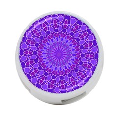 Purple Mandala 4-port Usb Hub (two Sides)  by LovelyDesigns4U