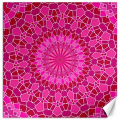 Pink And Red Mandala Canvas 20  X 20   by LovelyDesigns4U