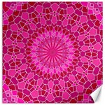 Pink and Red Mandala Canvas 20  x 20   19 x19.27  Canvas - 1