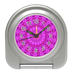 Purple And Pink Mandala Travel Alarm Clocks by LovelyDesigns4U