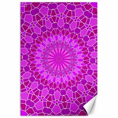 Purple And Pink Mandala Canvas 20  X 30   by LovelyDesigns4U