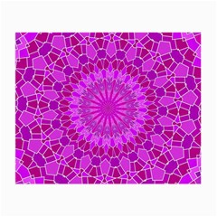 Purple And Pink Mandala Small Glasses Cloth (2-side) by LovelyDesigns4U