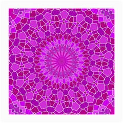 Purple And Pink Mandala Medium Glasses Cloth by LovelyDesigns4U