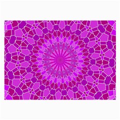 Purple And Pink Mandala Large Glasses Cloth (2-side)