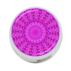 Purple And Pink Mandala 4-port Usb Hub (one Side) by LovelyDesigns4U