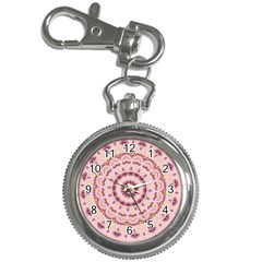 Pink And Purple Roses Mandala Key Chain Watches by LovelyDesigns4U