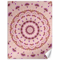 Pink And Purple Roses Mandala Canvas 18  X 24   by LovelyDesigns4U