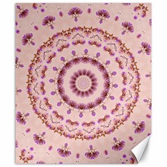 Pink And Purple Roses Mandala Canvas 20  X 24   by LovelyDesigns4U