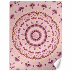 Pink And Purple Roses Mandala Canvas 36  X 48   by LovelyDesigns4U