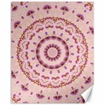 Pink and Purple Roses Mandala Canvas 11  x 14   10.95 x13.48  Canvas - 1