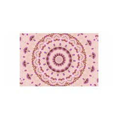 Pink And Purple Roses Mandala Satin Wrap by LovelyDesigns4U