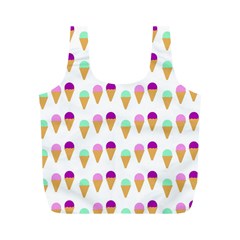 Icecream Cones Full Print Recycle Bags (m)  by LovelyDesigns4U