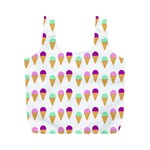 Icecream Cones Full Print Recycle Bags (M)  Front