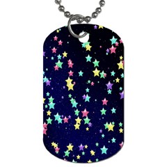 Pretty Stars Pattern Dog Tag (two Sides) by LovelyDesigns4U