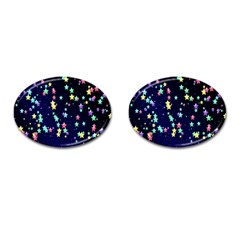 Pretty Stars Pattern Cufflinks (oval) by LovelyDesigns4U