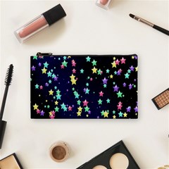 Pretty Stars Pattern Cosmetic Bag (small)  by LovelyDesigns4U