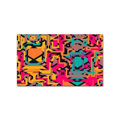 Colorful Shapes Sticker (rectangular) by LalyLauraFLM