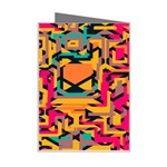 Colorful shapes Mini Greeting Card Right